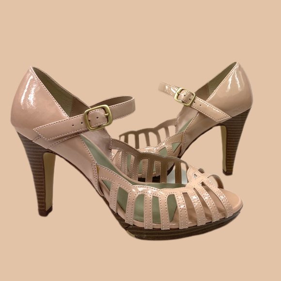 Fioni - Nude - Open Toe Heels - Picture 1 of 5